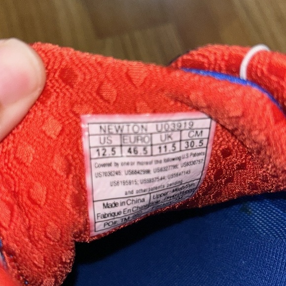 Newton TAPS Gatlin Brothers Special Edition Patriotic Running Shoes M12.5 - Picture 5 of 10